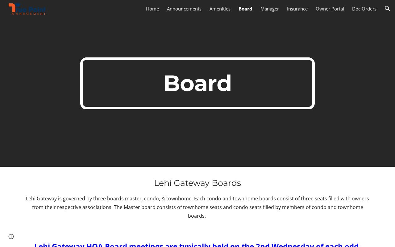 Lehi neighbors Lehi Gateway HOA board contact resource