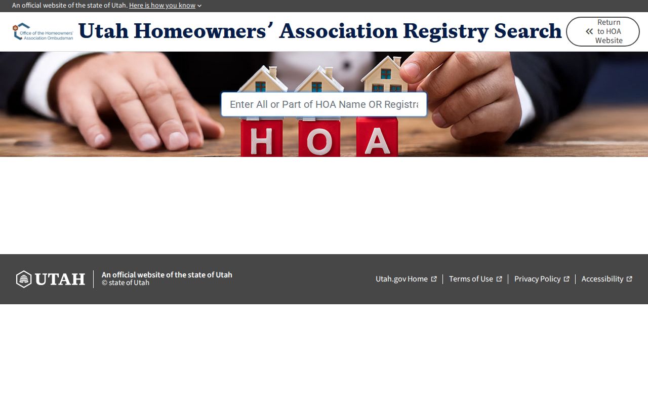 Lehi neighbors Utah HOA Registry name or registration search