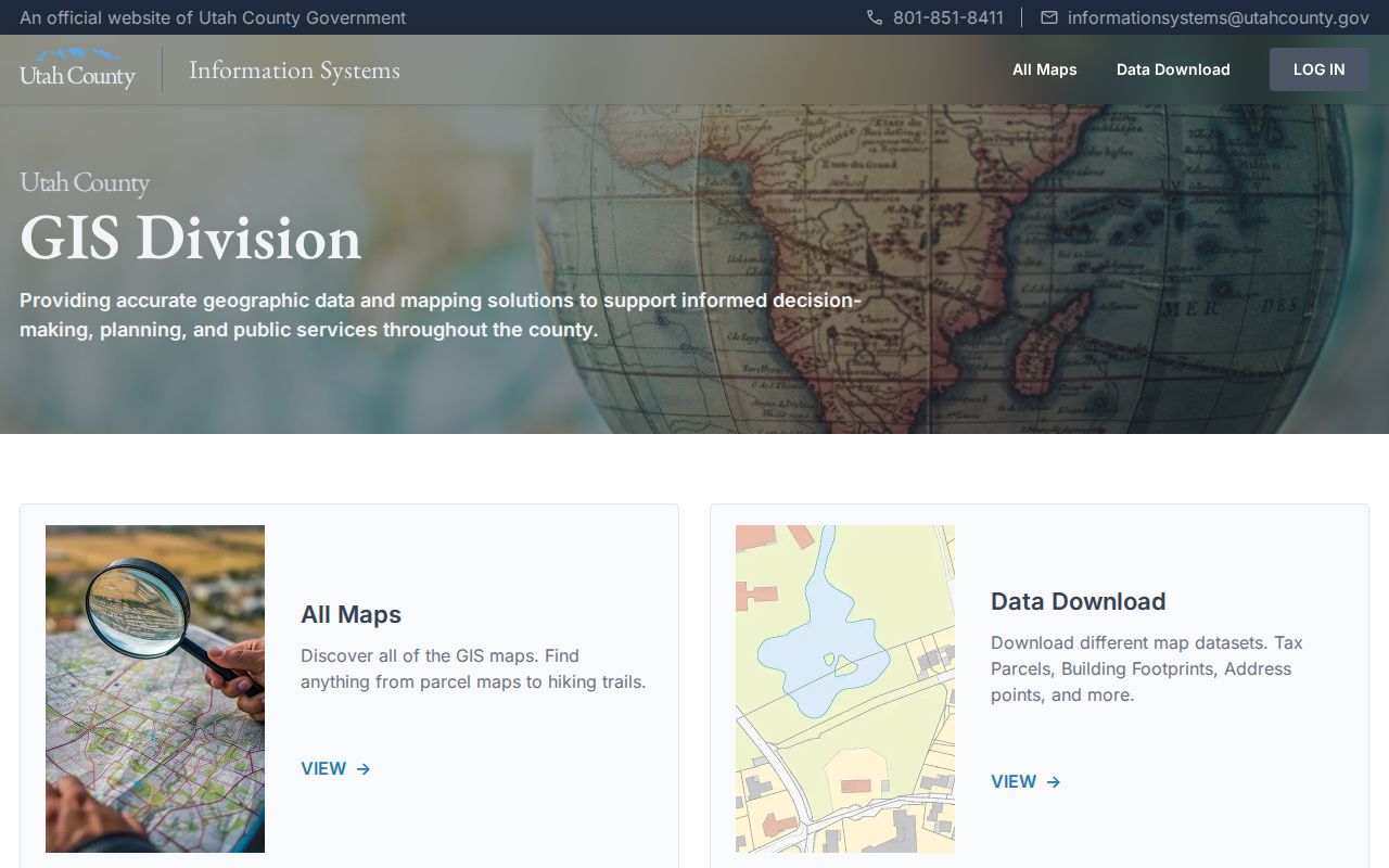 Lehi street directory parcel research in Utah County GIS